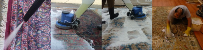 selection of our rug cleaning images taken in our london based workshop