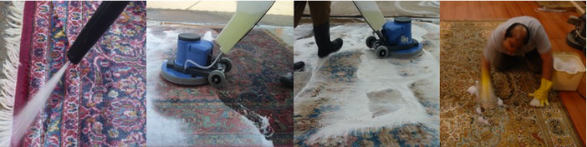 selection of our rug cleaning images taken in our london based workshop