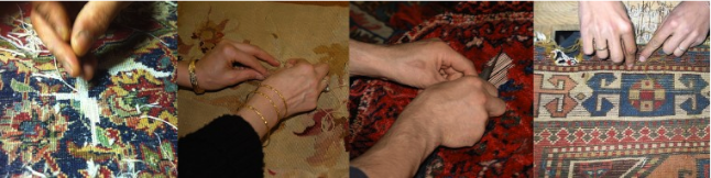 selection of our rug repair images